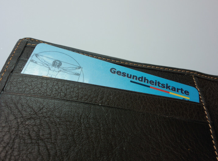 Portemonnaie mit Krankenkasse-Karte